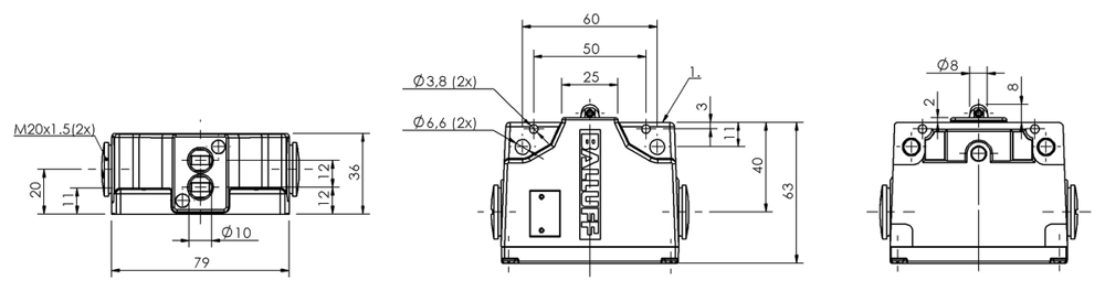 Balluff BNS027T-BNS 819-B02-R12-61-12-10 Mekanik 10 konumlu Limit Switch