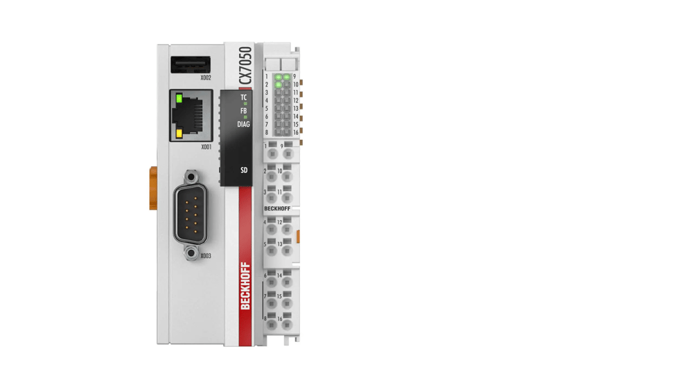 Beckhoff CX7050 – Embedded PC | Arm Cortex-M7, 480 MHz | CANopen Master & Multi I/Os