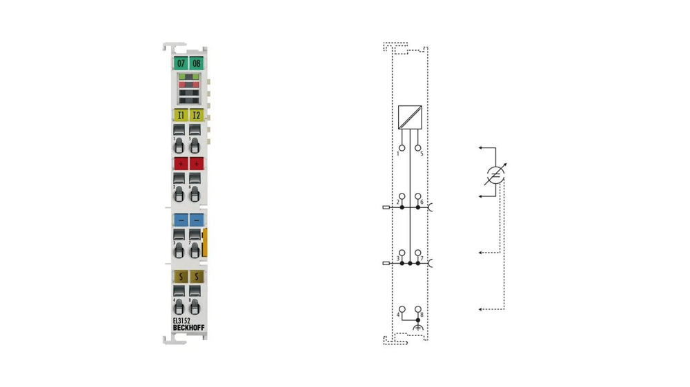 Beckhoff EL3152 | 2 Kanal 4…20 mA 16 Bit Analog Giriş Terminali | EtherCAT | 073858