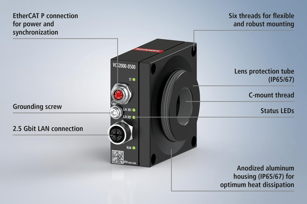 Beckhoff VCS2001-0200 GigE area scan camera