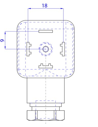 Bürkert 314802 Tip 2518 Form A DIN EN 175301-803 Kablo Soketi