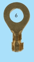 CR801198 10mm Delikli Topraklama Terminali 5 Li Paket Halinde
