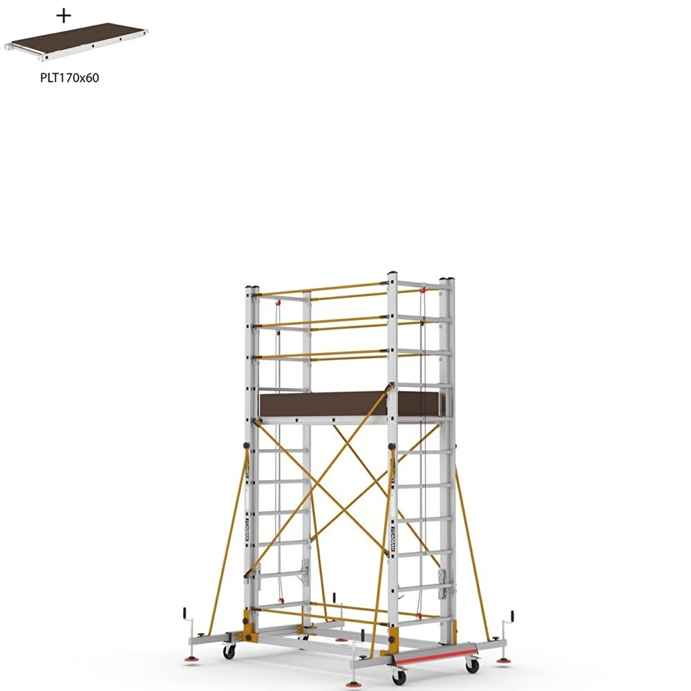 Çağsan 2x13 Basamaklı 7,2 M. Çalışma Yüksekliği Telesafe Xln - İki Parçalı Alüminyum İskele S007_xln 2x13 Basamak