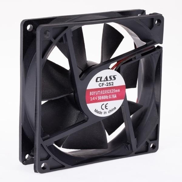 Class CF-252 92x92x25 DC 24 Volt 2 Pin 50/60 Hz 0.12A Fan