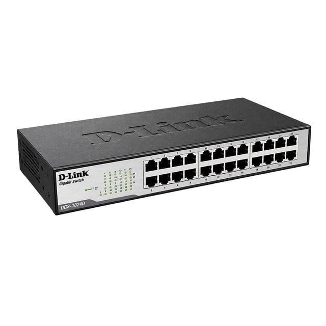 D-Link DES-1024D 24 Port 10/100 Metal Kasa Switch