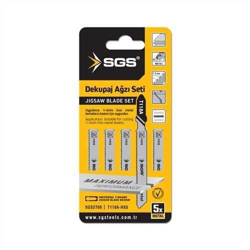 DEKUPAJ AĞZI METAL T118A 5 Lİ SET