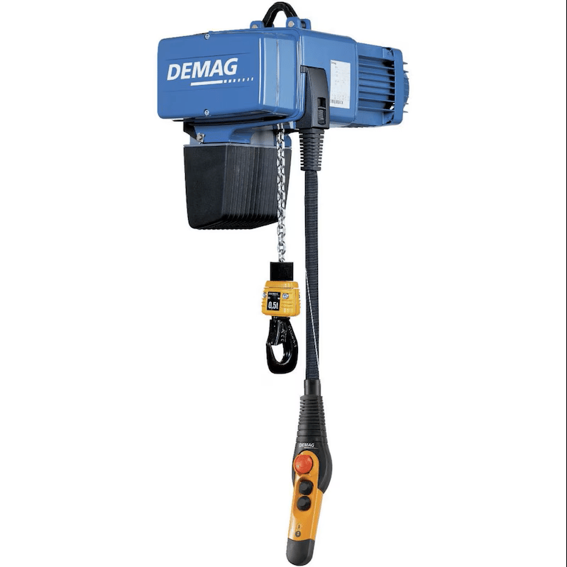 DEMAG Vinç Caraskal 77099787 elektrikli zincirli vinç DC‑Pro 10‑2000 H5 V1, 2000 kg taşıma kapasiteli, 380/415 V 50 Hz