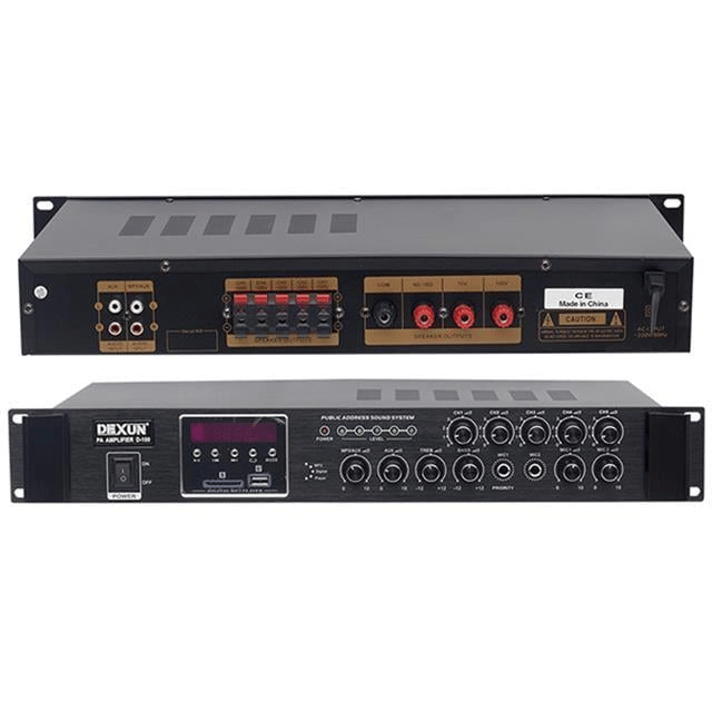 Dexun D-100 60W USB-SD Girişli 100V Hat Trafolu Anfi