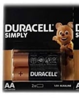Duracell 1.5 Volt Kalem Pil AA Kartela 2 Li Paket Halinde