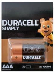 Duracell 1.5 Volt Kalem Pil AAA Kartela 2 Li Paket Halinde