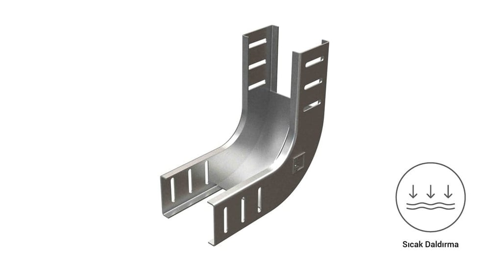 EAE 60 CTE 100 İç Bükey Dönüş Modülü 1.2 mm Galvaniz