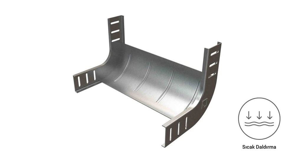 EAE 60 CTE 400 İç Bükey Dönüş Modülü 1.5 mm Galvaniz