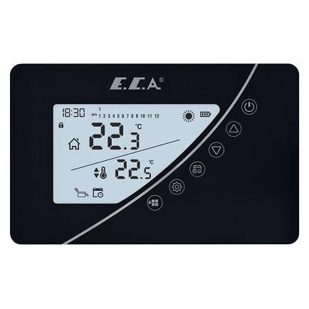 ECA Poly Touch 400 B Kablosuz Programlanabilir Dijital Oda Termostatı Siyah - .