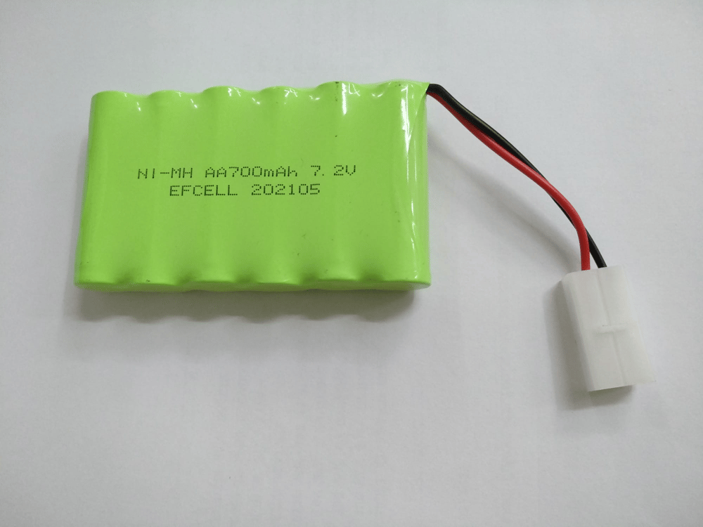 Efcell 72700B 6'Lı 7.2 Volt 700 mAh 2 Pin Beyaz Tamiya Soketli Oyuncak Pili