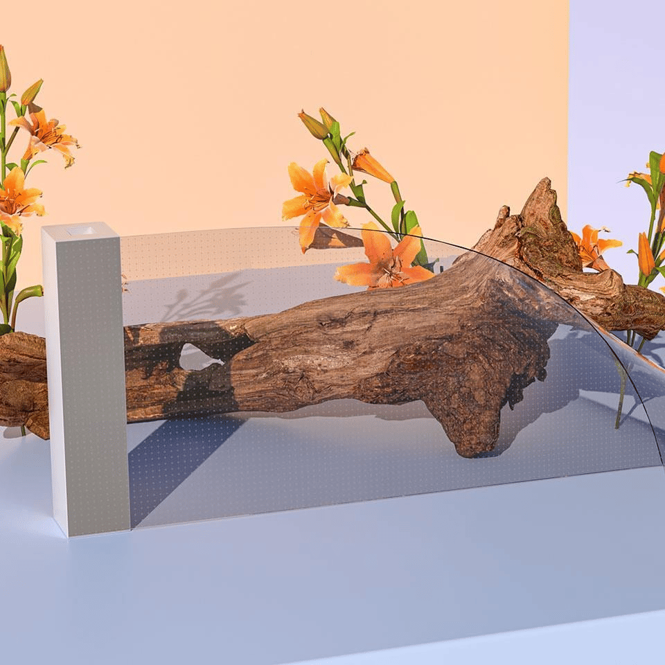 Esnek Transparan LED Ekran Flexible Transparent LED Sistem