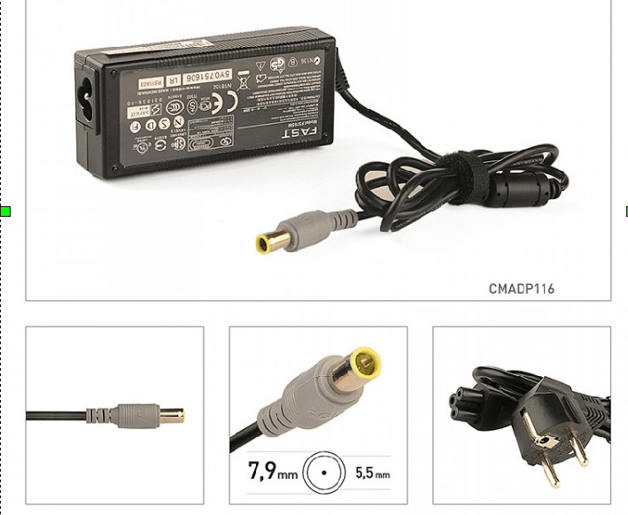 Fast C132 Lenovo 20V 3.25A 65W 7.9*5.5mm Uyumlu Notebook Şarj Adaptörü