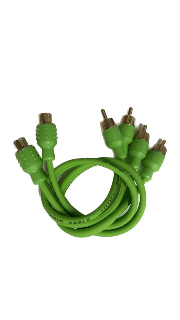 For-X XY-20RCA Yeşil 2M1F 1 Dişi 2 Erkek Y Kablo - 2 Li Paket Halinde
