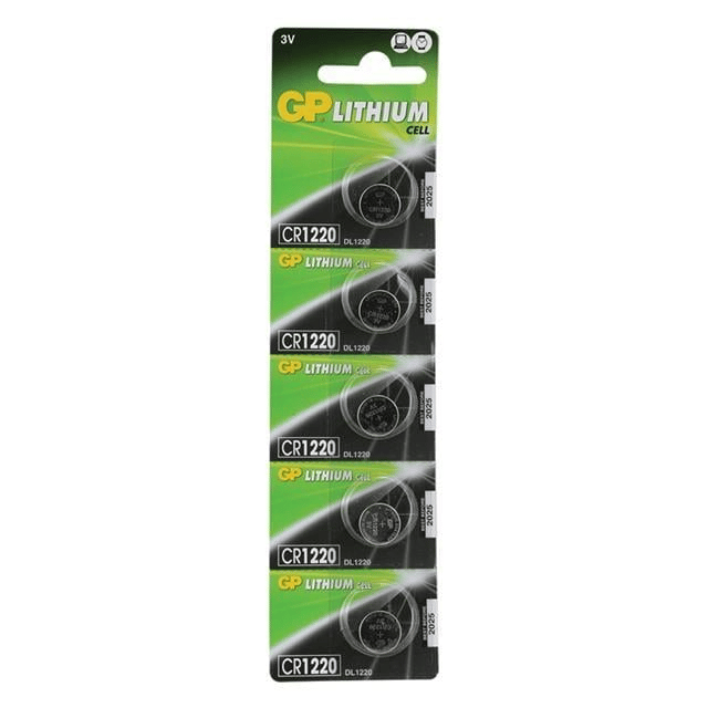 GP CR1220 3 Volt Lityum Pil 5 li Paket