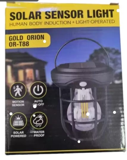 Gold Orion CL-T88 Solar Hareket Sensörlü Duvar Tipi Bahçe Aydınlatma