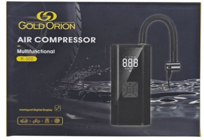 Gold Orion R-300 Gold Orion USB-C ve DC12V Şarjlı 120W Hava Kompresörü