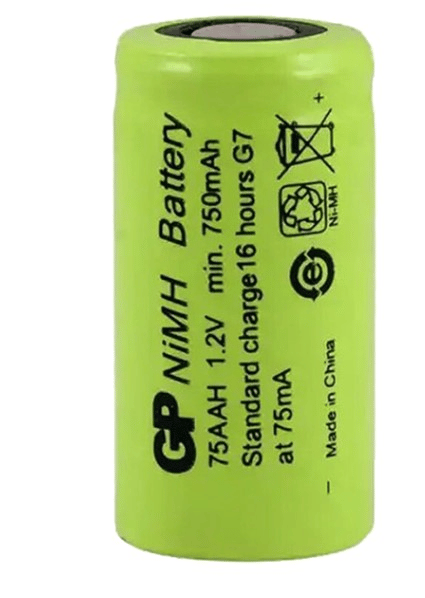 Gp 75 Ah 1.2 Volt 750 Mah 2/3AA NI-MH Düz Kafa Pil