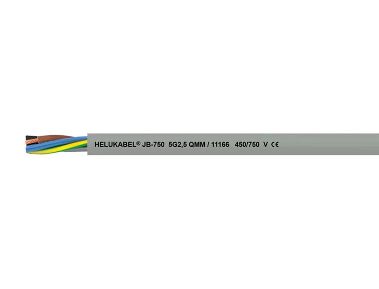 HELUKABEL11129 JB-750 gri 7 G 6 mm² Endüstriyel Kontrol Kablosu