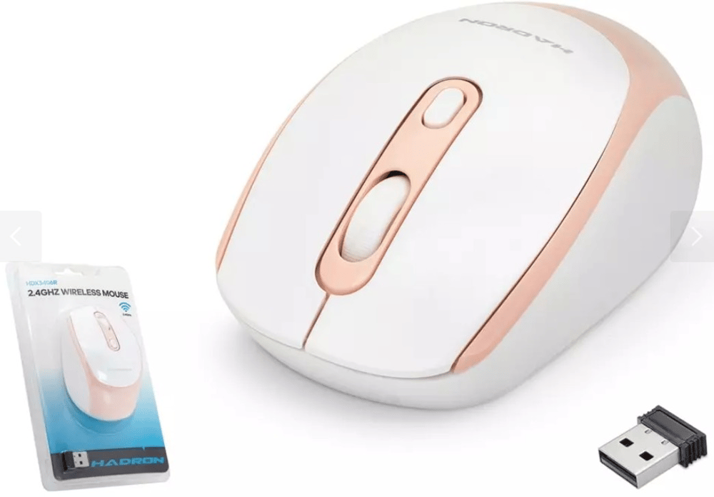 Hadron HDX3406R 800/1600 Dpi Wireless Kablosuz Mouse Beyaz-Pembe