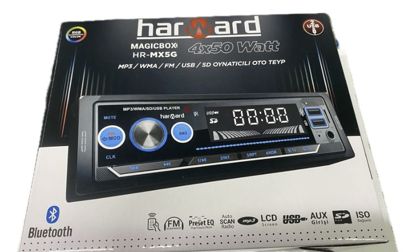 Harward HR-MX5G 4x50 Watt MP3/WMA/FM/USB/SD Single Oto Teyp