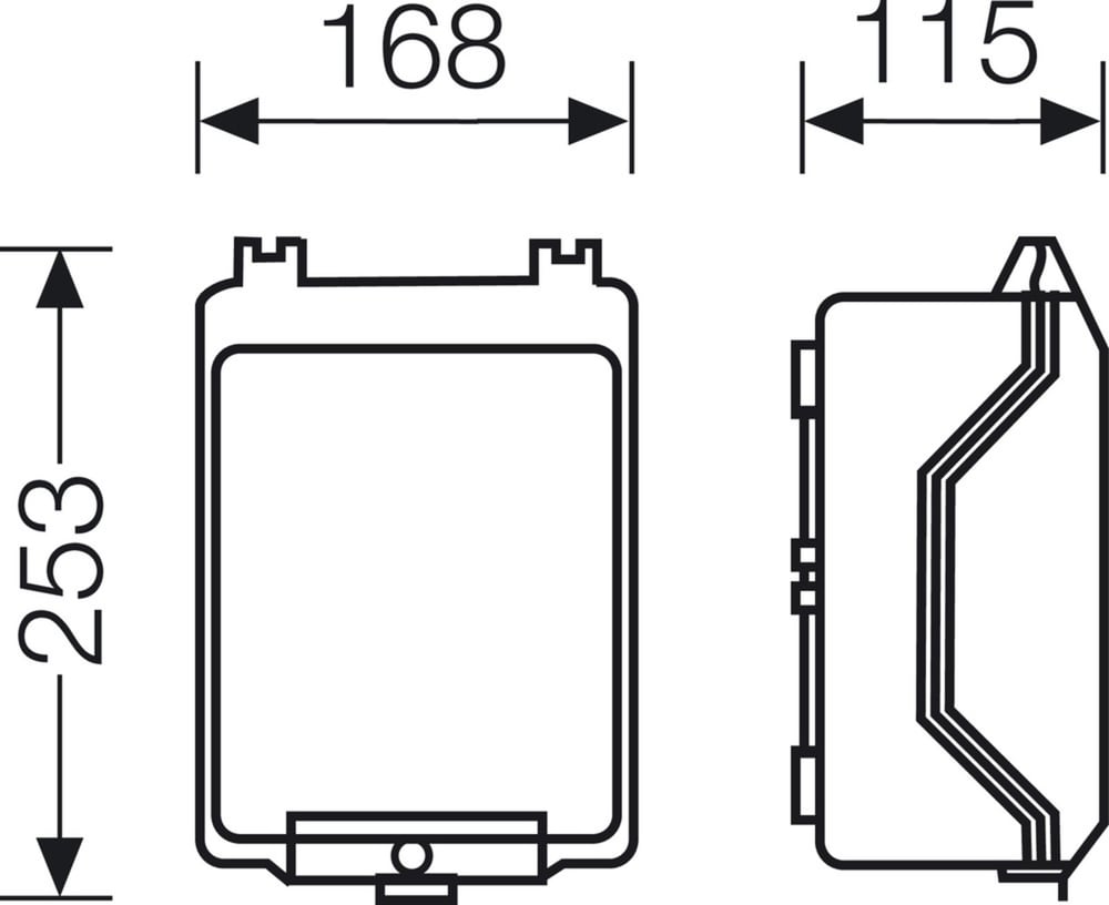 Hensel KG 9002 Boş Pano 253x168x115 mm IP66