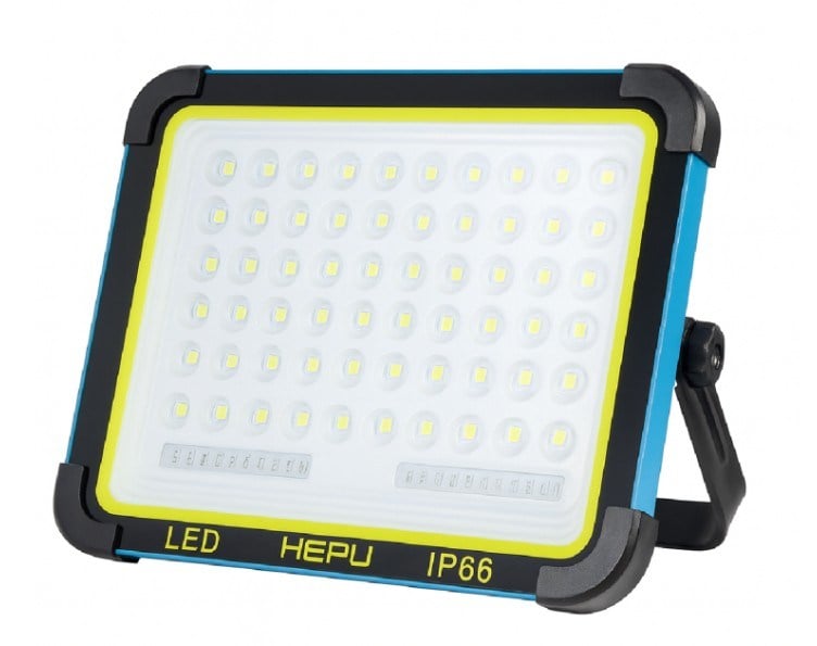 Hepu HP-L35 Güneş Enerjili Taşınabilir LED Çalışma Lambası – 150W Güç, 336 LED, IP66, Solar + USB Şarjlı, Mıknatıslı Taban