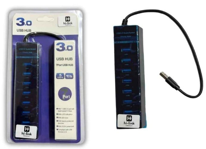 Hi-Link MUH005 1 x 3.0 + 6 x 2.0 7 Port Usb Hub Çoğaltıcı