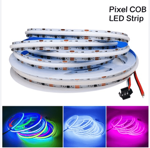 Hightek HT-18046 12 Volt 5050 RGB Piksel Silikonlu Dış Mekan Şerit Led 5 Metre Paket Halinde
