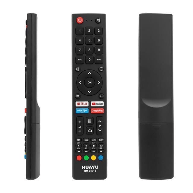 Huayu RM-L1718 Changhong Netflix-Youtube-Prime Video-Google Play Tuşlu Üniversal LCD Led TV Kumanda