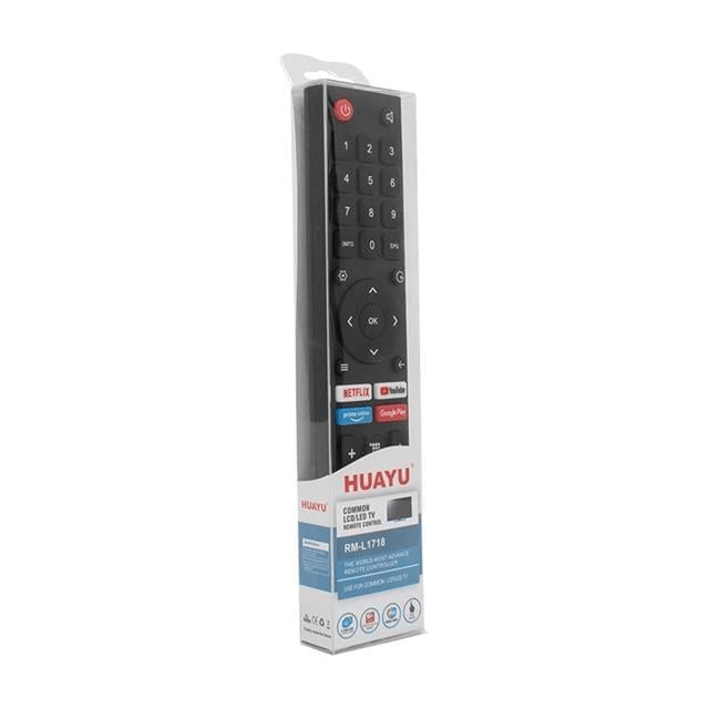 Huayu RM-L1718 Changhong Netflix-Youtube-Prime Video-Google Play Tuşlu Üniversal LCD Led TV Kumanda