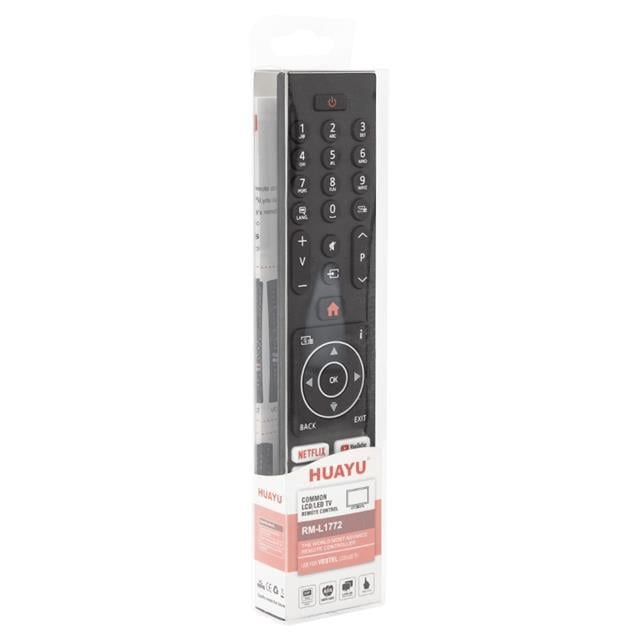 Huayu RM-L1772 Netflix-YouTube-Twitch-Prime Video Tuşlu Vestel Universal Lcd Led Tv Kumandası