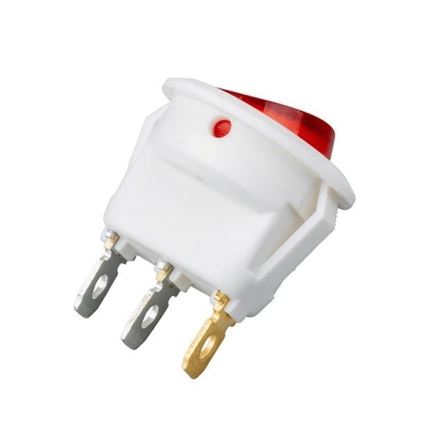 IC-131B Yuvarlak Işıklı Anahtar On-Off 3P Beyaz