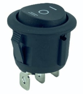 IC-134-2 Yuvarlak On-Off-On 3P Yaylı Anahtar