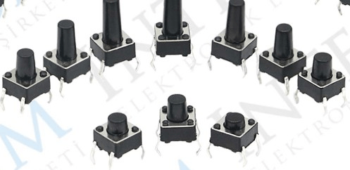 IC-200 6x6 5mm Buton 4 Lü Paket Halinde