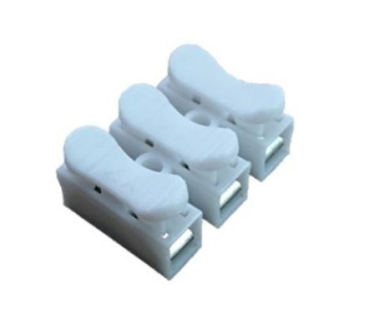 IC-272-3 3 Lü Basmalı Beyaz Klemens