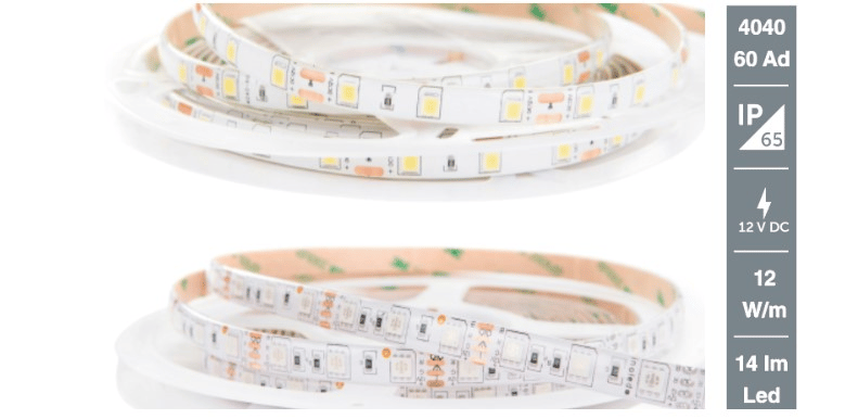 İnoled 4326-03 12 Volt 4040 Smd Kırmızı Şerit Led 60 Led - 5 Metre