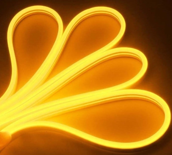 İnoled 4342-08 12 Volt DC Amber Neon Led 5 Metre Paket Halinde