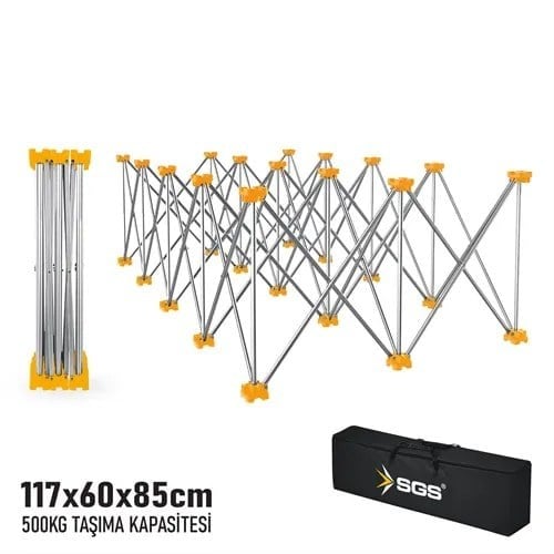 KATLANIR ÇALIŞMA TEZGAHI ALÜMİNYUM 117*60*85 CM