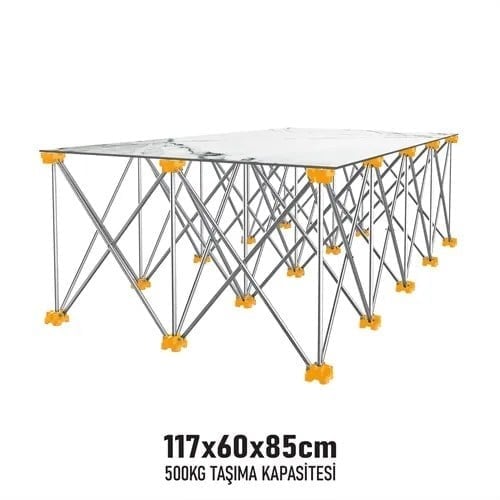 KATLANIR ÇALIŞMA TEZGAHI ALÜMİNYUM 117*60*85 CM