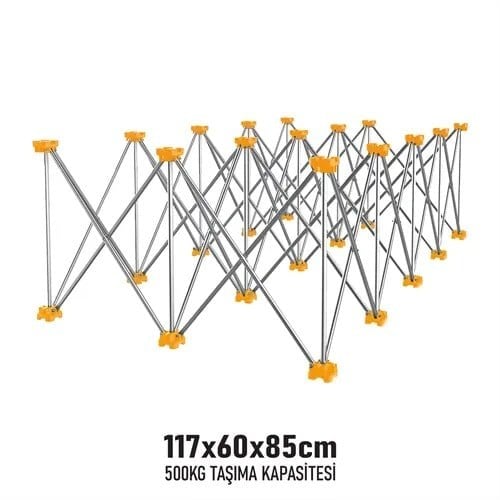 KATLANIR ÇALIŞMA TEZGAHI ALÜMİNYUM 117*60*85 CM
