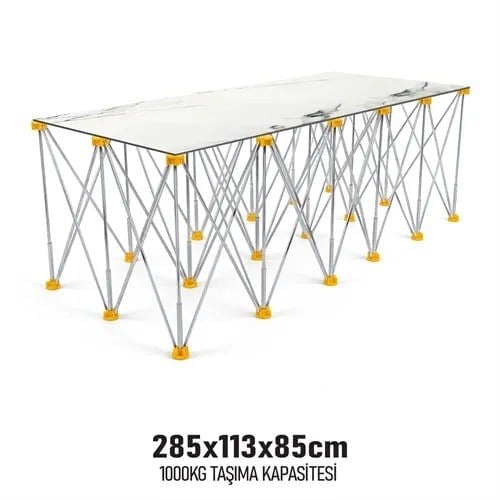 KATLANIR ÇALIŞMA TEZGAHI ALÜMİNYUM 285*113*85 CM