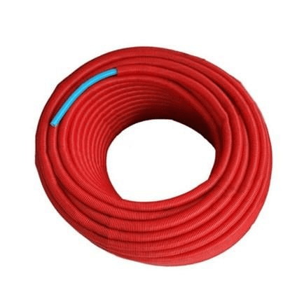 Kalde Pe-Rt 16X2 Spiral Kılıflı Boru Kırmızı - 100 Metre - .