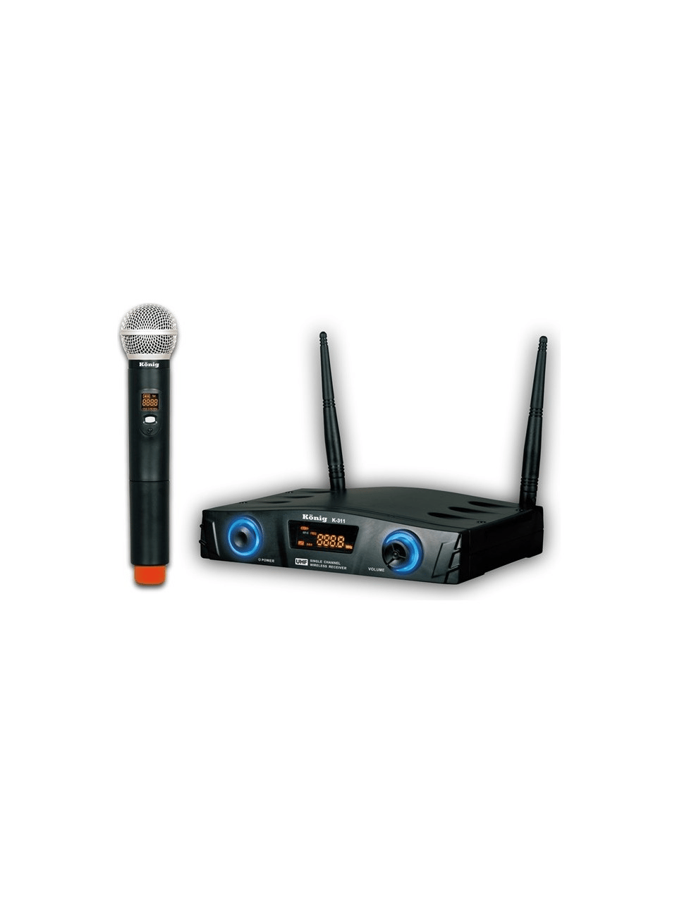 König K-311E EL Tek Kanal El Tipi UHF Telsiz Mikrofon