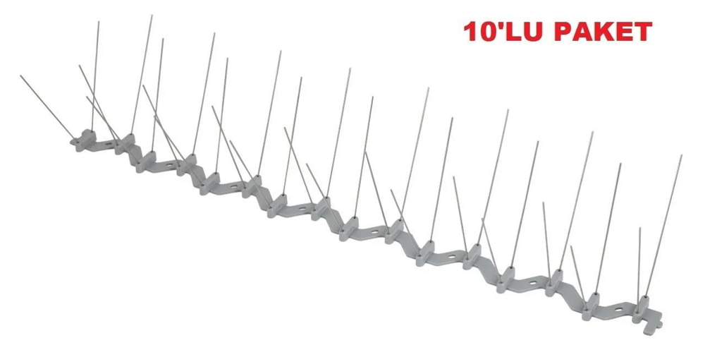 Kuş Konmaz Dikeni - Kuş Kondurmaz Metal Tel Diken 10lu Paket