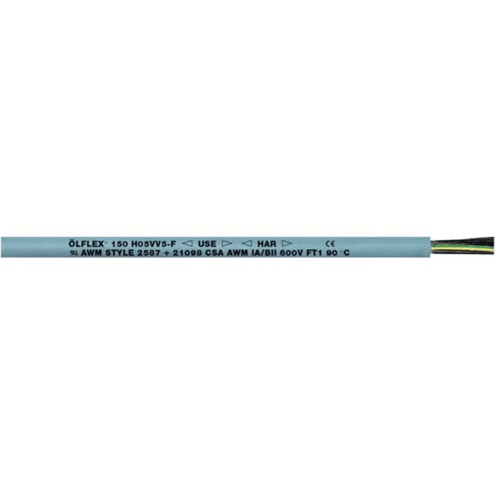 LAPP ÖLFLEX® 150 H05VV5-F 5G2,5 mm² Gri PVC Kontrol Kablosu