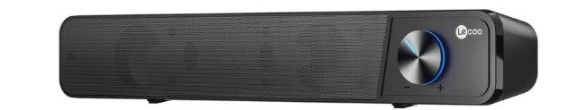 Lecoo DS111 Bluetooth + Kablolu 6W Masaüstü Taşınabilir Stereo Soundbar Hoparlör Siyah